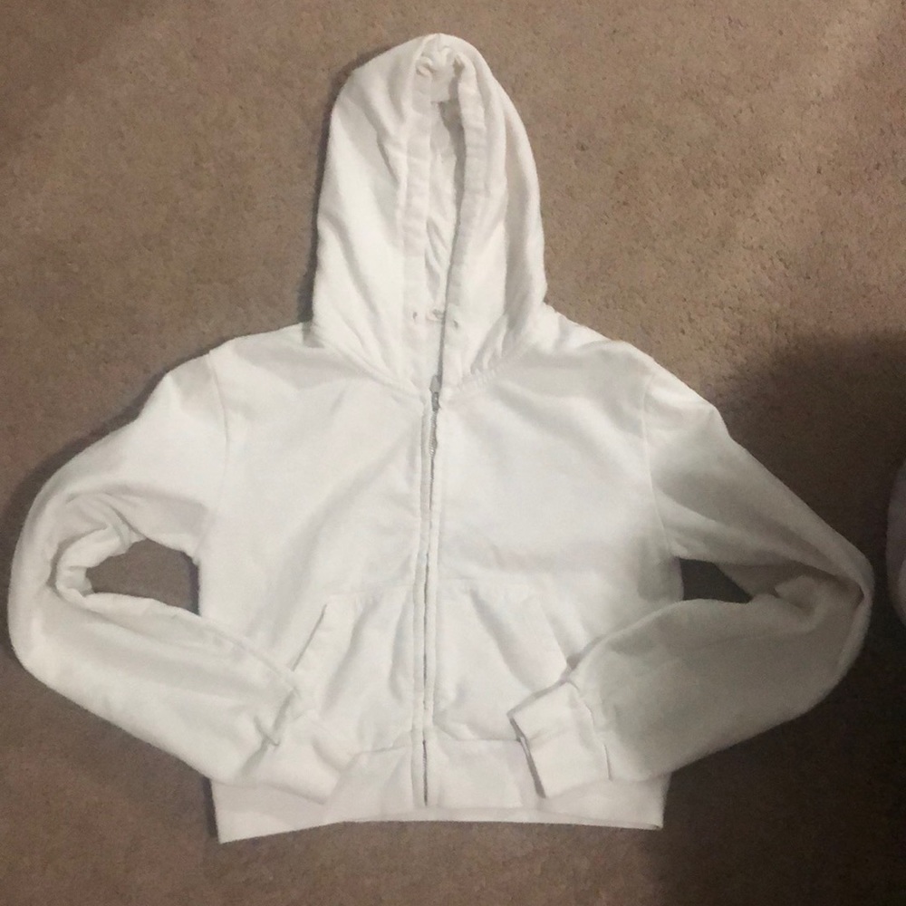 brandy melville cropped zip up